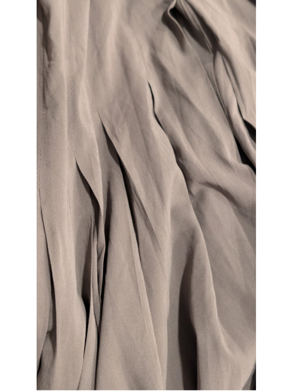 Nicole Miller Collection Silk Leather Strappy Back Maxi Evening Gown Size 6 - Picture 7 of 15